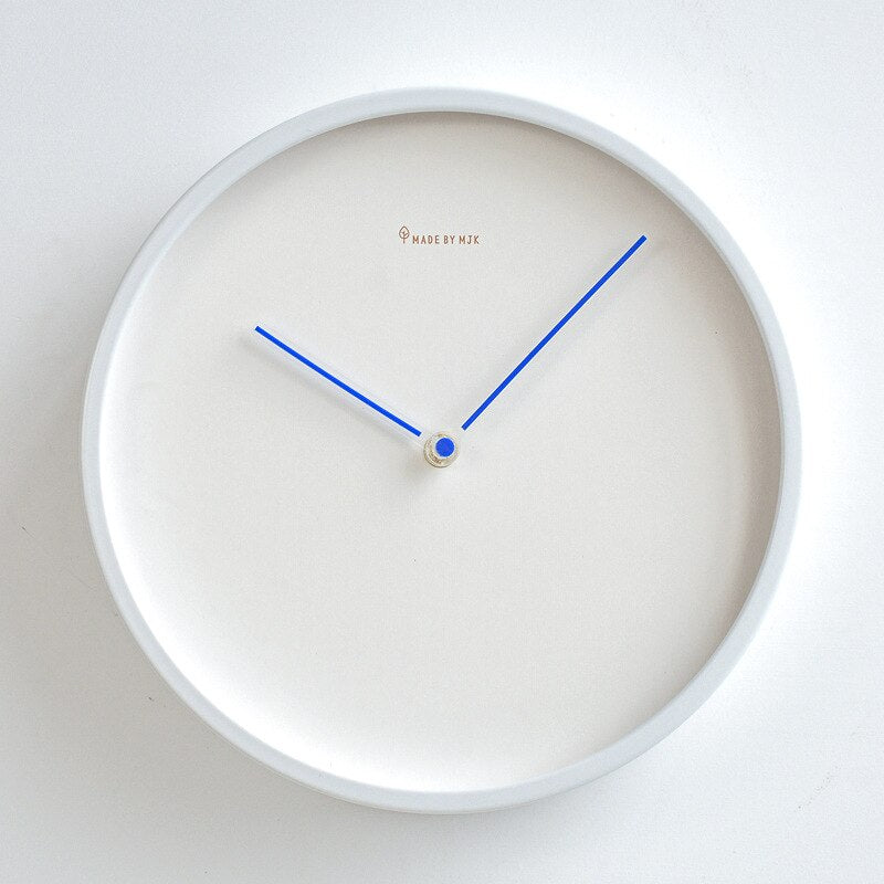 Minimalist Wall Clock  Nordic White Wood Design - Product detail 8