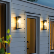 Modern Outdoor Wall Light  Ribbed Glass LED Sconce - Product detail 7