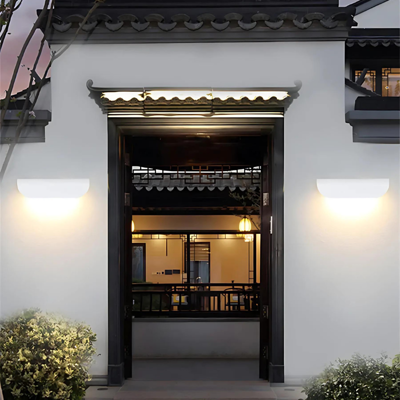 Modern Outdoor Wall Light  Curved Minimalist LED Sconce - Product detail 5