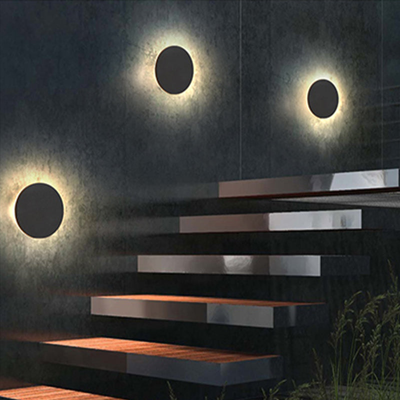 Modern LED Wall Light  Black Round Eclipse Design - Product detail 12