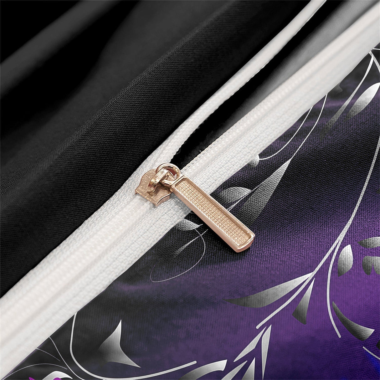 Butterfly Bedding Set  Purple Rose Garden Design - Product detail 4