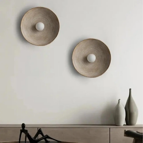 Organic Wall Light  Ceramic Concentric Pattern - Product detail 7
