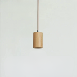 Scandinavian Pendant Light  Natural Wood Cylinder Design - Product detail 15