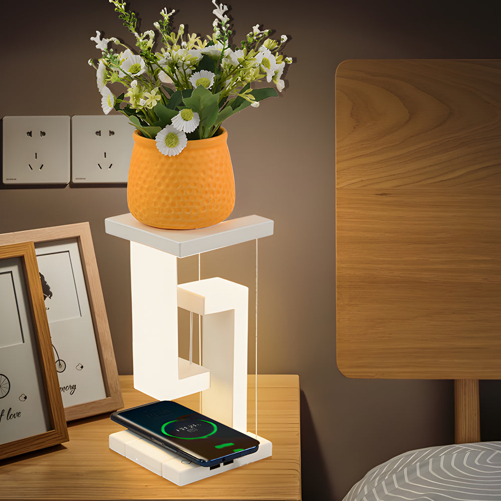 Modern LED Table Lamp  Magnetic Floating Design - Detailed view