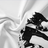 Motorcycle Duvet Cover Set  Black and White Motocross Design - Product example