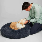 Plush Round Dog Bed  Ergonomic Support for All Breeds - Product detail 6