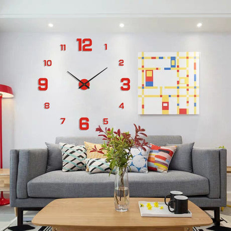 Modern Wall Clock  3D Floating Numbers Design - Product detail 5