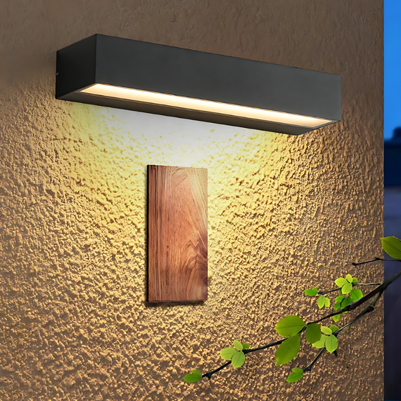 Modern Outdoor Wall Light  Black LED Garden Sconce - Product detail 4