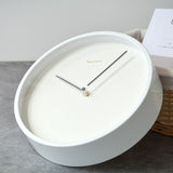 Minimalist Wall Clock  Nordic White Wood Design - Product detail 4