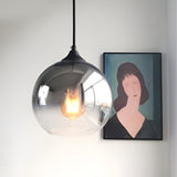 Modern Glass Pendant Light  Smokey Globe Design - Product detail 14