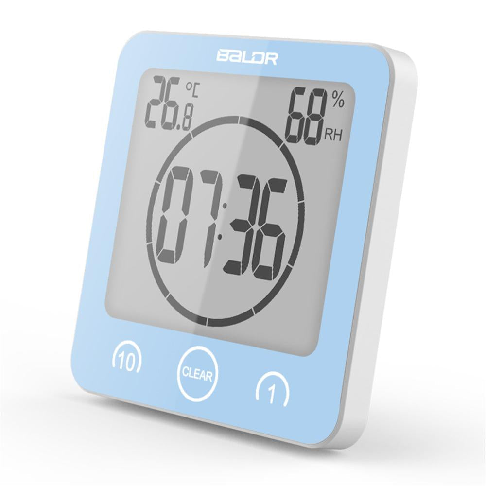 Digital Bathroom Clock  LCD Temperature Humidity Display - Product detail 8