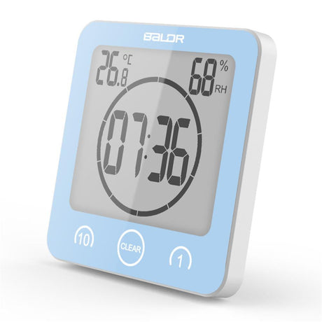 Digital Bathroom Clock  LCD Temperature Humidity Display - Product detail 8