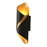 Modern Outdoor Wall Light  Spiral Black Metal Sconce - Product detail 7