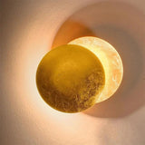 Modern Moon Wall Light  Gold Metal Eclipse Design - Product detail 5