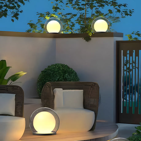 Modern Outdoor Solar Light  Dual-Layer Moonlight Globe Design - Product detail 10
