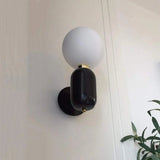 Modern Wall Light  Black Metal Globe Sconce - Product detail 4