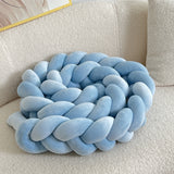 Braided Floor Cushion  Chunky Knit Design in Cream - Product detail 11