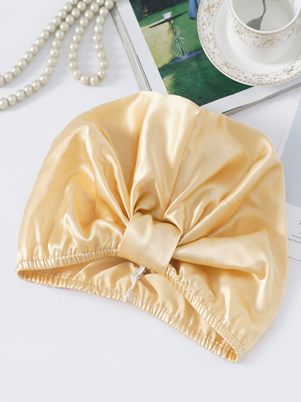 Silk Sleep Turban  Pure Mulberry Hair Protection Cap - Detailed view