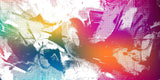 Abstract Mural Wallpaper | Rainbow Halftone Art Design