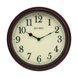 Classic Wall Clock  Brown Wood Frame Design - Product showcase