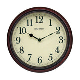 Classic Wall Clock  Brown Wood Frame Design - Product showcase