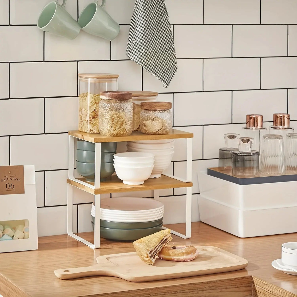 Kitchen Storage Rack  3-Tier Counter Organizer - Product detail 5