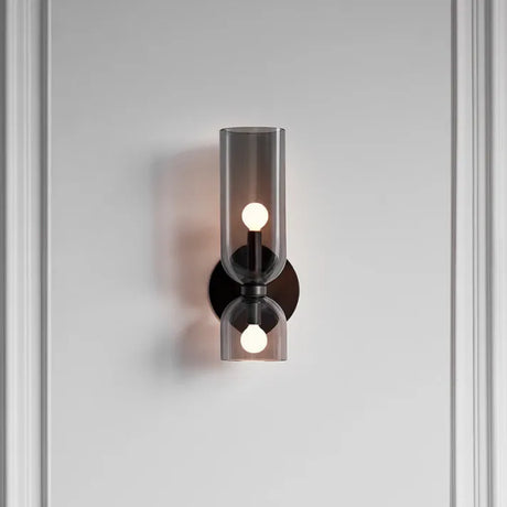 Modern Glass Wall Lamp  Dual Layer Smoked Design - Product detail 13