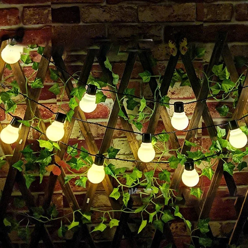 Solar String Lights  Outdoor LED Bulb Garland - Product showcase