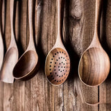 Wooden Kitchen Utensil Set  Handcrafted Teak Cooking Tools - Product detail 4