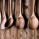 Wooden Kitchen Utensil Set  Handcrafted Teak Cooking Tools - Product detail 6