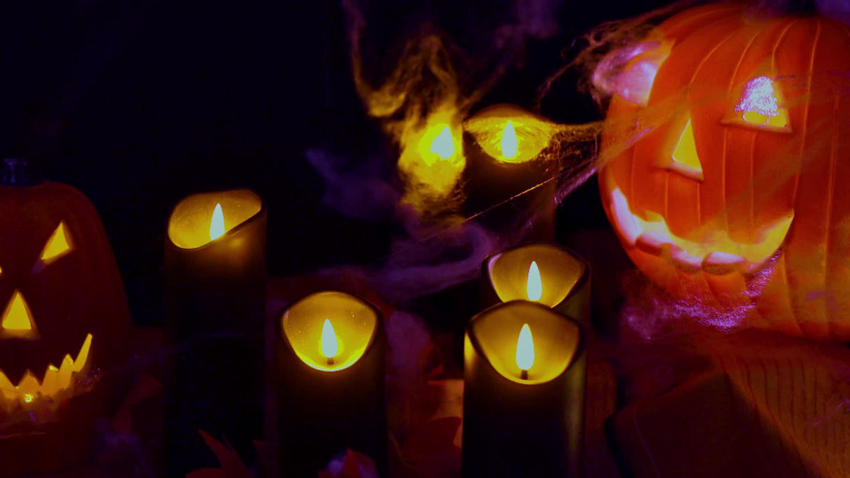 LED Flameless Candles  Black Set with Remote Control - Product detail 6
