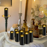 LED Flameless Candles  Black Set with Remote Control - Product detail 4
