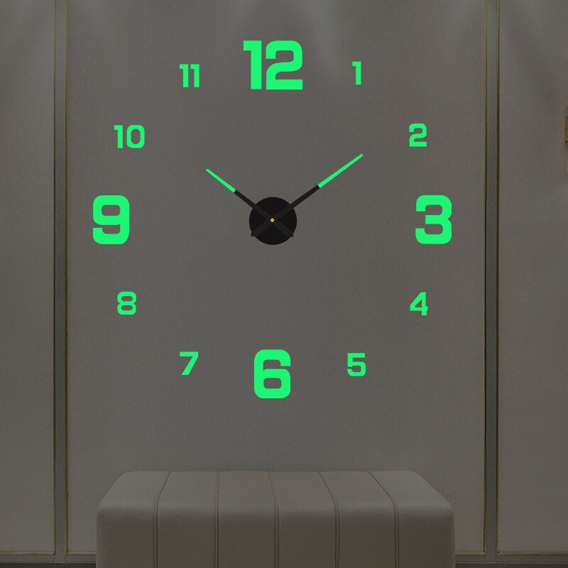 Modern Wall Clock  3D Floating Numbers Design - Product detail 6