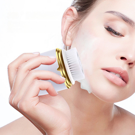 Sonic Facial Cleanser  360 Rotating Brush with 3 Attachments - Product showcase