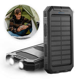 Outdoor Solar Power Bank  Dual USB Waterproof Charger with LED Light - Product detail 5