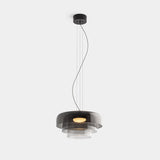 Nordic Glass Pendant Light  Layered Green Shade Design - Product detail 11
