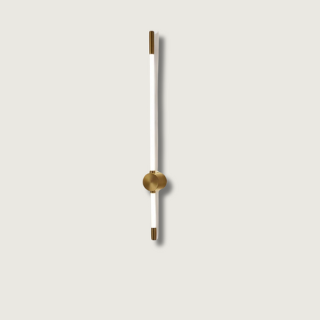 Modern LED Wall Light  Linear Brass and White Design - Product showcase