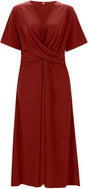 Classic Wrap Dress  V-Neck A-Line Design - Product detail 9