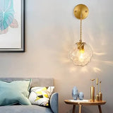 Scandinavian Globe Wall Light  Brass Finish with Adjustable Arm - Product detail 9
