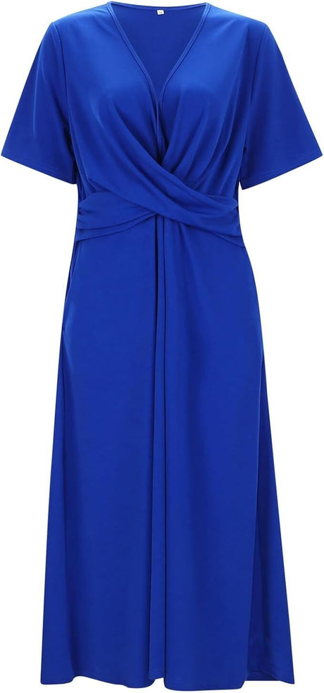 Classic Wrap Dress  V-Neck A-Line Design - Product detail 10