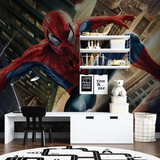 Superhero Mural Wallpaper | Spider-Man City Adventure