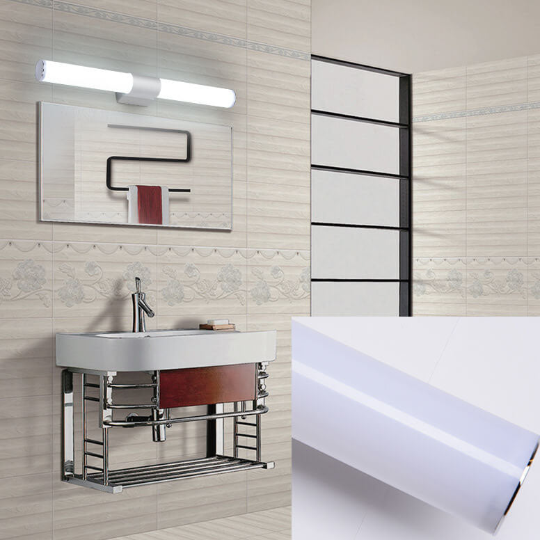Modern LED Mirror Light  Cylindrical Bathroom Wall Lamp - Detailed view