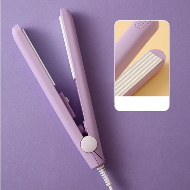 Mini Hair Crimper  Flat Iron  Ceramic Tourmaline Plates - Product showcase