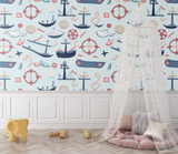 Nautical Mural Wallpaper | Kids Marine Adventure Design