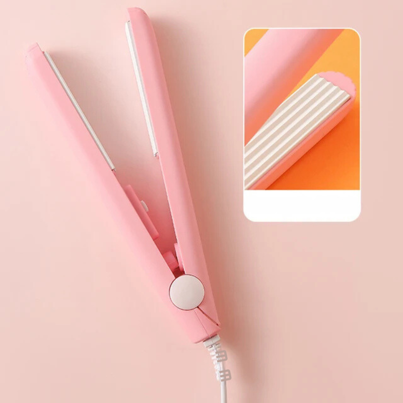 Mini Hair Crimper  Flat Iron  Ceramic Tourmaline Plates - Detailed view