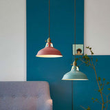 Industrial Pendant Light  Black Metal Dome Shade - Product detail 6