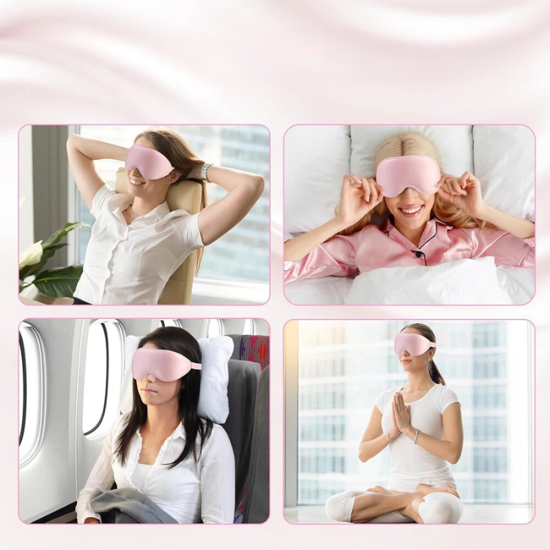 3D Contoured Sleep Mask  Memory Foam Light Blocking Design - Product detail 4
