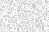 Abstract Mural Wallpaper | Modern Grey Line Art Pattern