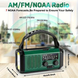 Emergency Radio Kit  Solar Hand Crank Power Bank With NOAA Weather Alert - Product example