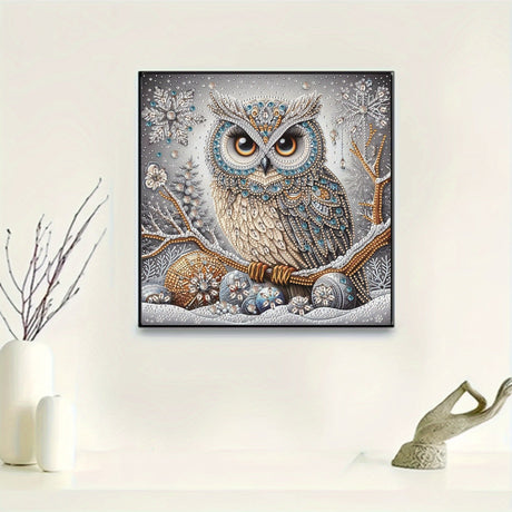 Winter Owl Diamond Art  Crystal Snowflake Design - Product detail 6